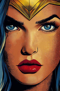 illustration portrait wonder woman Bd DC comics