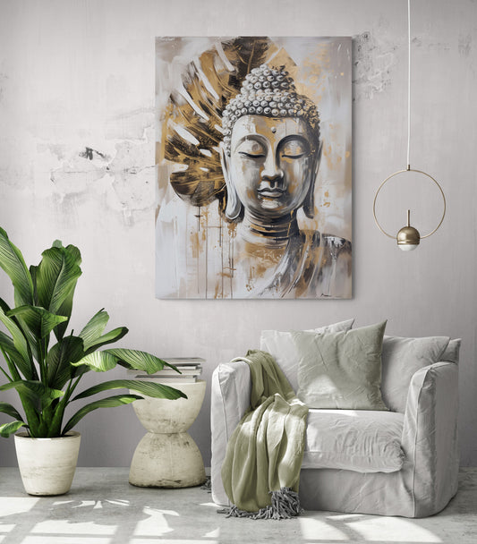 Tableau design Bouddha Tranquillité Divine