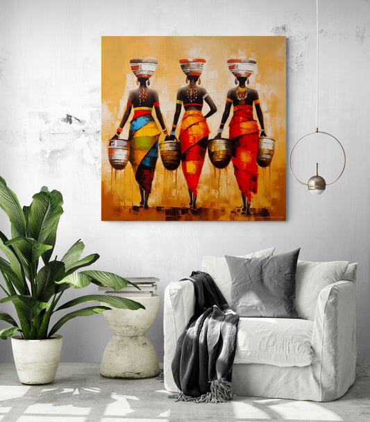 Tableau Africains : Art authentique et ambiance ethnique