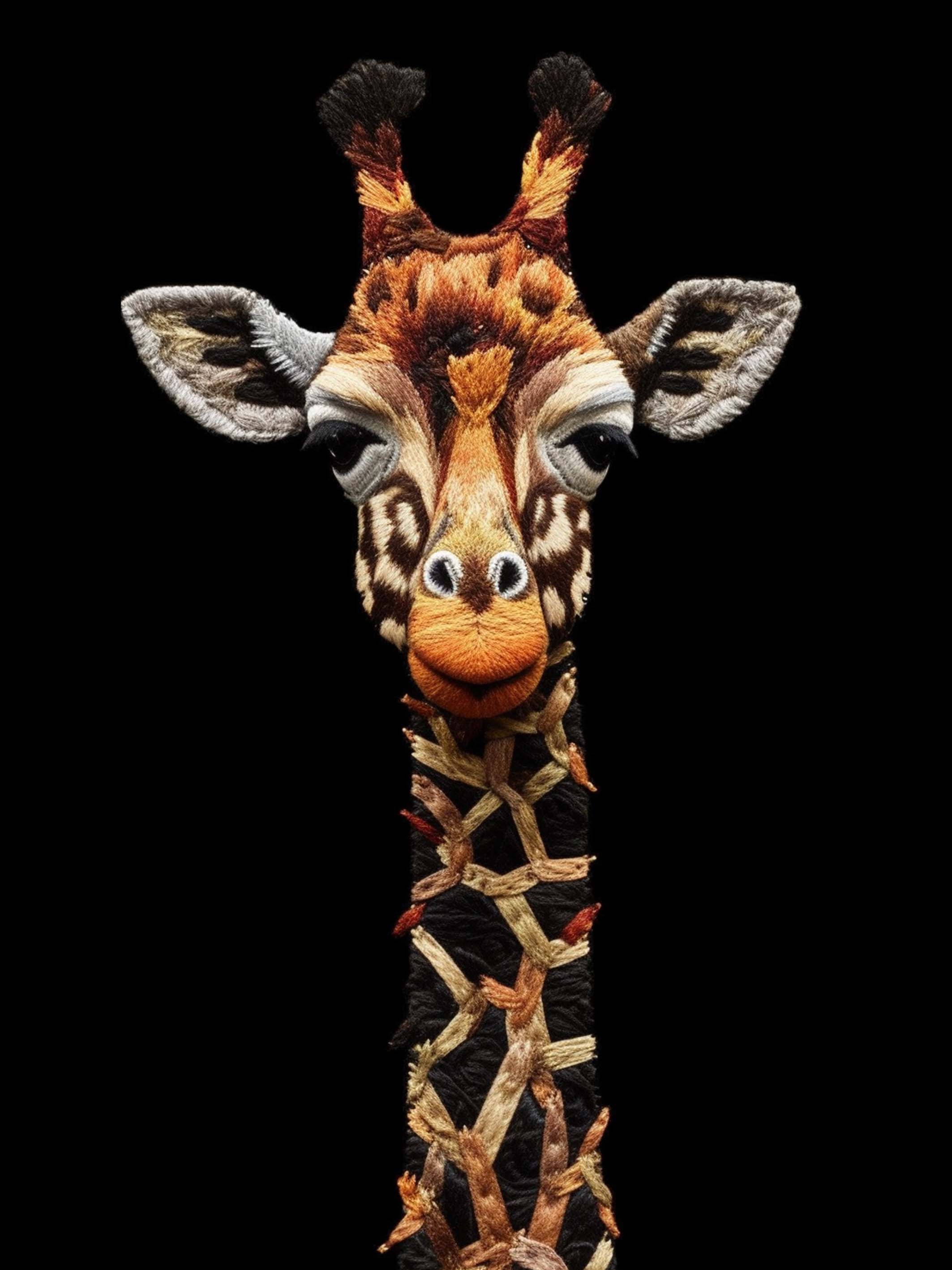 Tableau Girafe en instantanée- Deco murale animaux sauvages