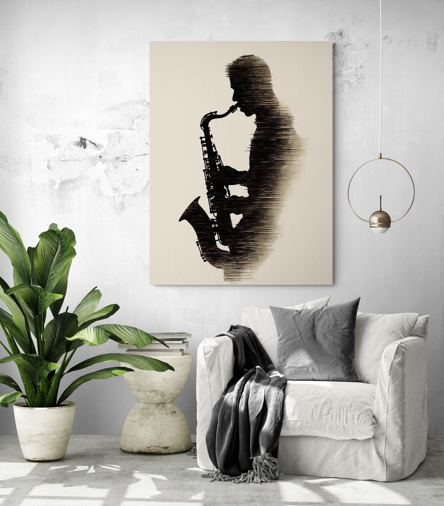 Le Saxophoniste – Tableau pop-art