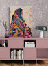 Toile murale Femme Afghane : Évasion Colorée