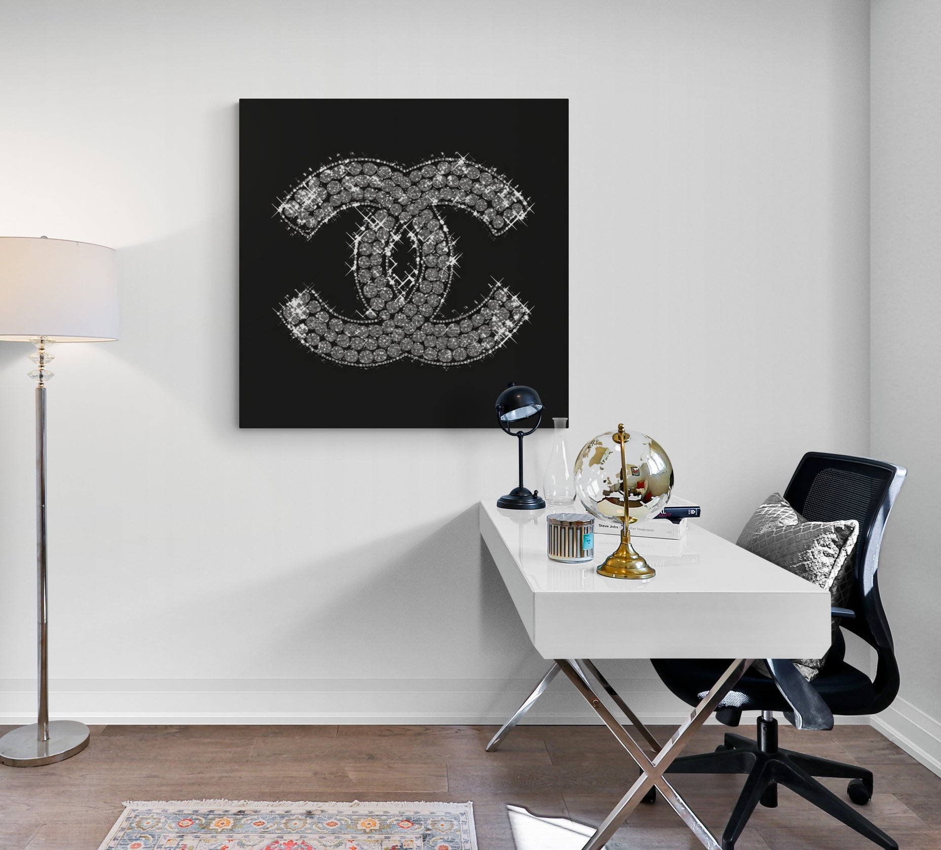 Tableau salon Tableau Coco chanel MyselfMonArt