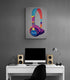 Tableau musique illustration pop art Casque Marshall, Andy Warhol, rendu 3D réaliste