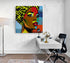 tableau déco bureau professionnel pop art femme noire 