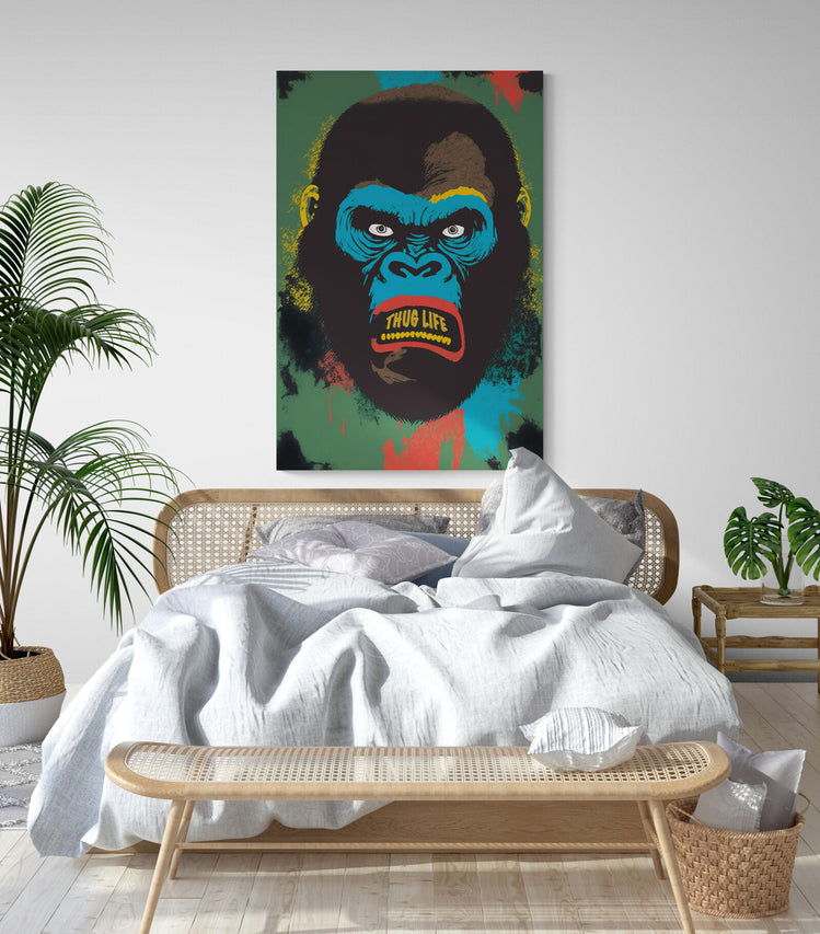 Tableau Decoration Murale salonSinge Gorille Animaux Sauvages